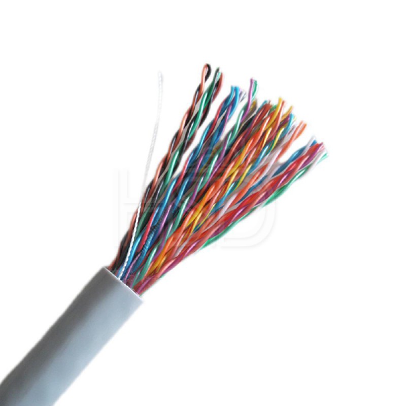 HSD Cable CAT3 Bulk Telephone Cable Solid UTP 25Pair 26AWG Grey